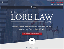 Tablet Screenshot of lorefirm.com